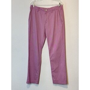 Bonobos‎ Pants Mens Pink 33X30(33X29)Straight Fit Chino Casual Preppy Golf